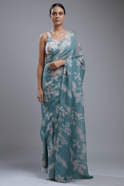 <b>KoAI</b><br/>Floral Saree - Anahita